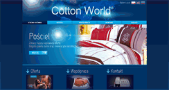 Desktop Screenshot of cottonworld.pl